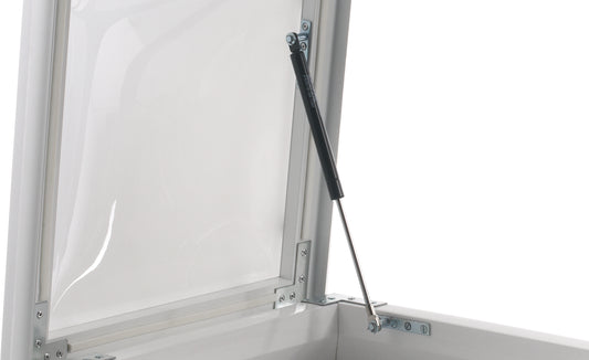 Claraboya cuadrada de zócalo inclinado de apertura telescópica