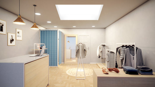 Claraboya cuadrada de zócalo recto fija